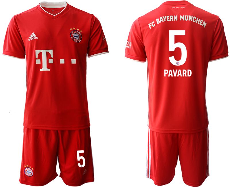 Men 2020-2021 club Bayern Munich home #5 red Soccer Jerseys->bayern munich jersey->Soccer Club Jersey